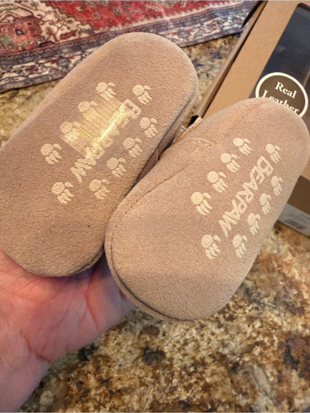 BearPaw Infant Leather Stepping Stones  Mary Jane Size 0-6 Mo.  Pink Shoes NEW